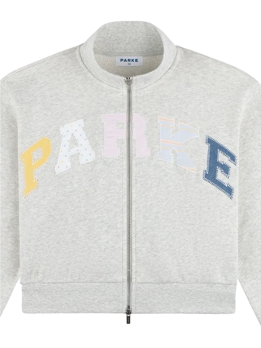PARKE Heritage Patchwork Birthday Zip Mockneck XS NWT Limited Edition